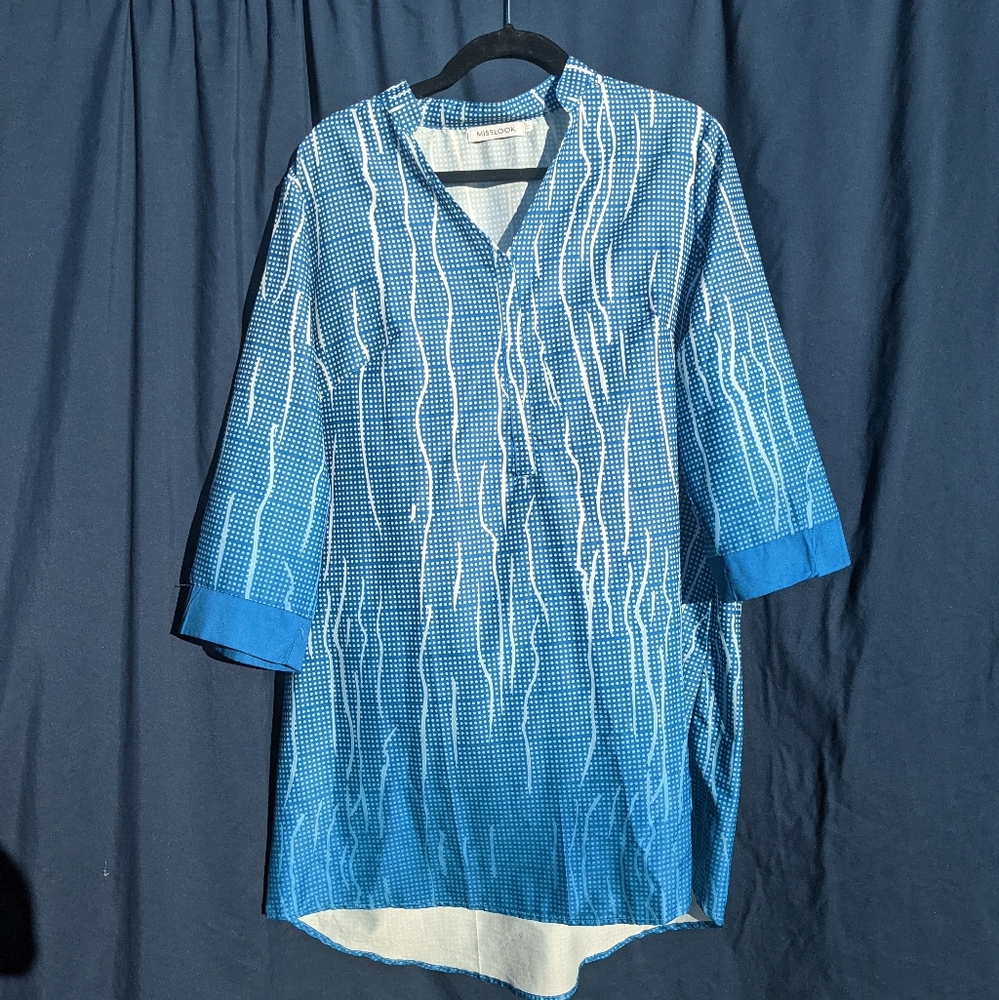 Aqua tunic shirt